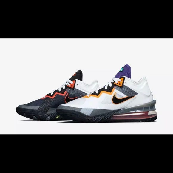 Nike LeBron James 18 Low Greedy White Green CV7562 - Picture 9 of 10